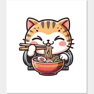 Ramen Is My Favourite Japanese Cat lover Posters and Art